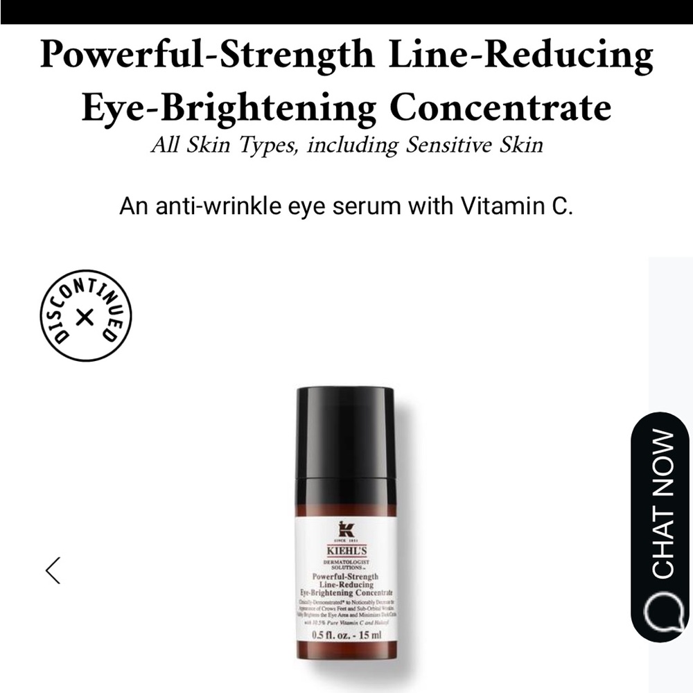 Kiehl’s Powerful Strength Line Reducing Eye Brightening Concentrate